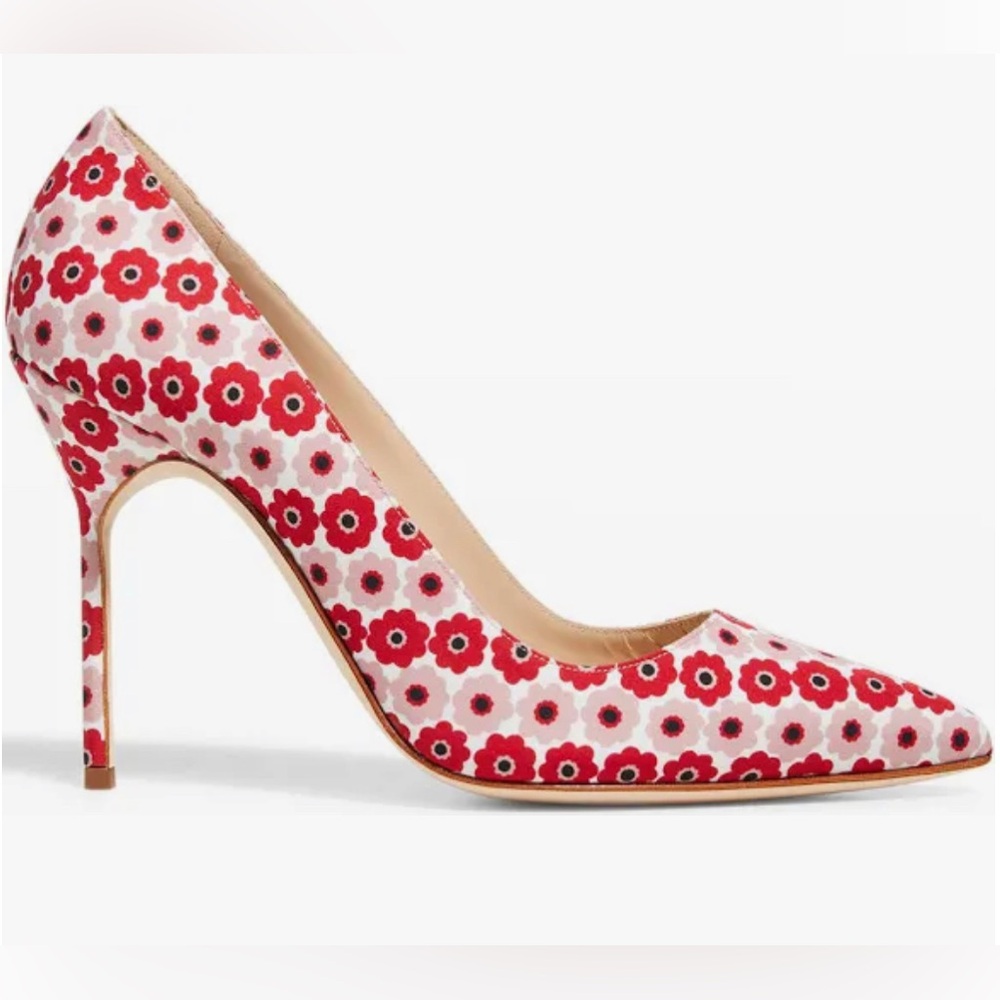 Manolo Blahnik BB Cotton Pump 105 mm Size 39
